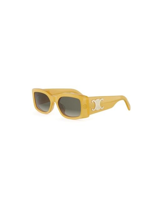 Céline Yellow Full Frame Sunglasses for men