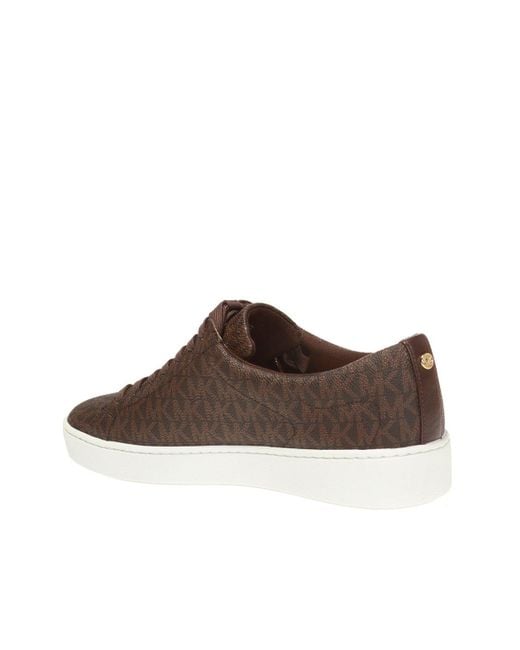 Michael Kors Brown Thick-Sole Casual Sneakers