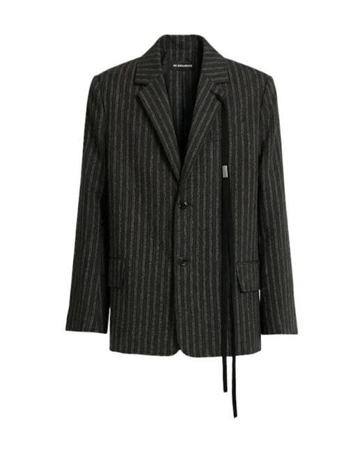 Ann Demeulemeester Black Tailored Wool Blend Blazer for men