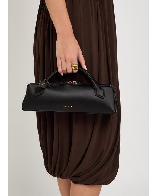 Alaïa Black Satin Hand Clutch
