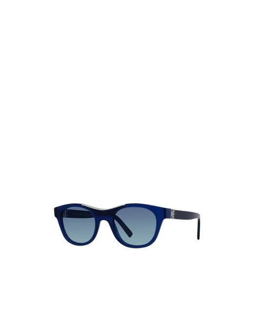 Givenchy Blue Eyewear Oval Frame Sunglasses for men
