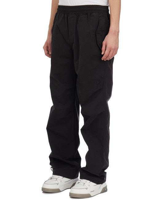 Represent Black Elastic Waist Casual Pants for men