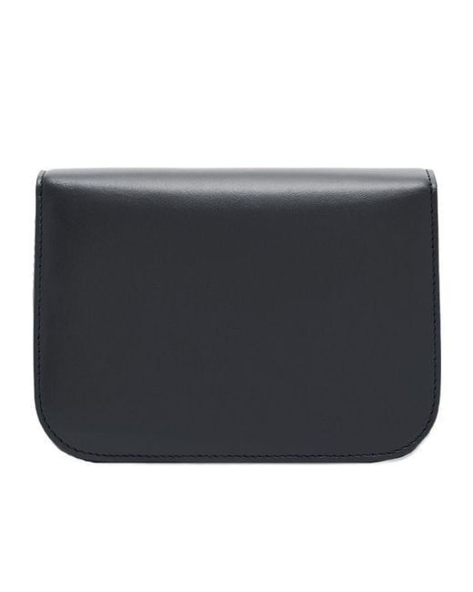 Giorgio Armani Black Small X 10 Corso Como Leather Cross Body Bag