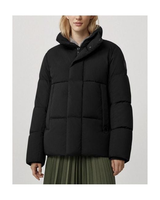 Canada Goose Black Everett Funnel-Neck Padded Jacket for men