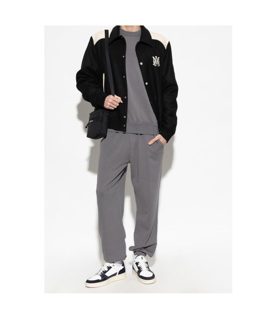 Eleventy Gray Drawstring Relaxed Joggers for men