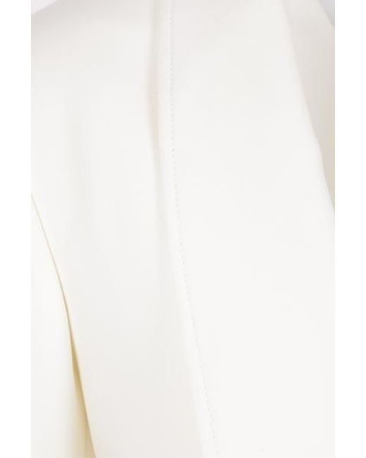 Bottega Veneta White V-Neck Tailored Blazer