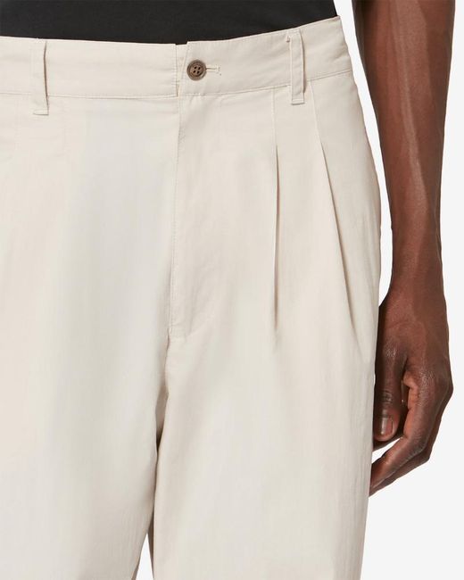 Isabel Marant Natural Yostin Pleated Pants for men