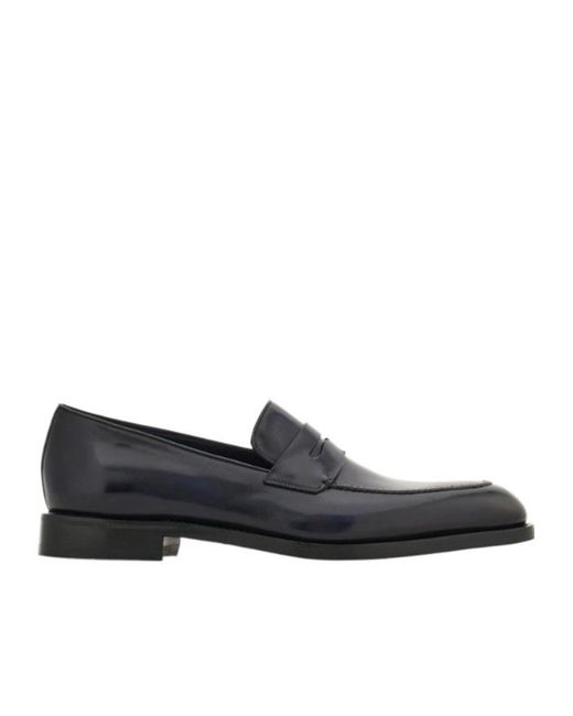 Ferragamo Black Tramezza Penny Loafer for men