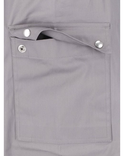 Rick Owens Gray Drawstring Casual Pants for men