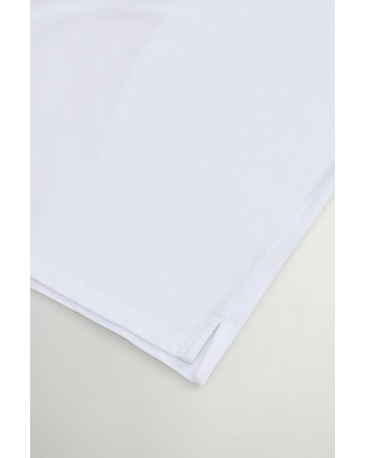 Woolrich White Pique Polo Shirt for men
