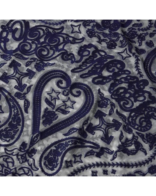 Off-White c/o Virgil Abloh Blue Long-Sleeve Top