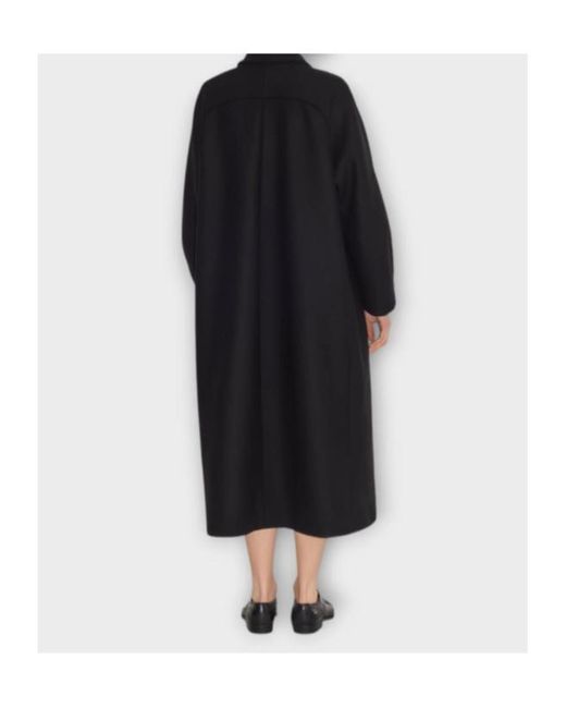 Partow Black Long-Sleeved Coat