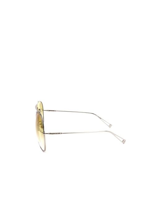 Max Mara Metallic Logo Sunglasses