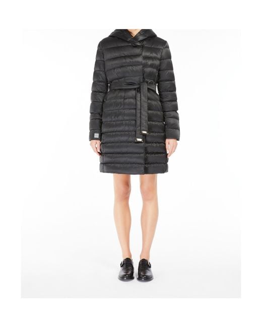 Max Mara Gray The Cube Novef Quilted Down Coat
