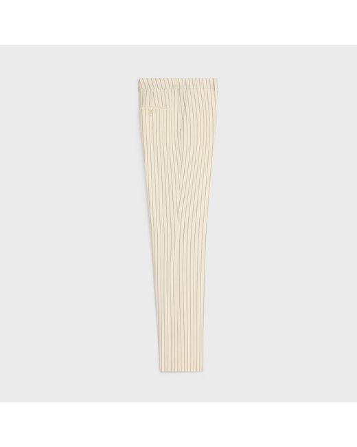 Céline White Classic Pants for men