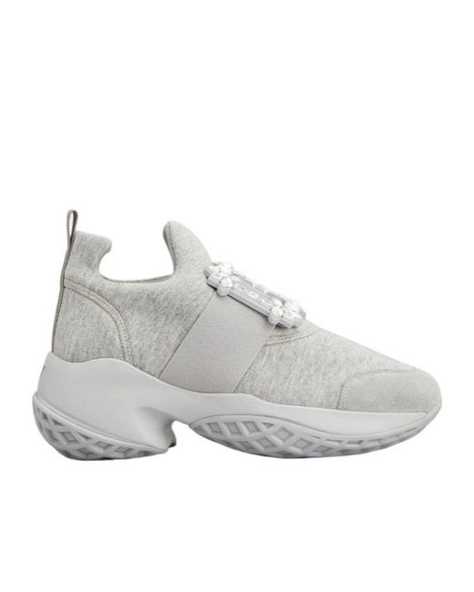 Roger Vivier Gray Viv' Run Sneakers