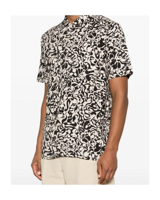 Dries Van Noten White Printed Shirt for men