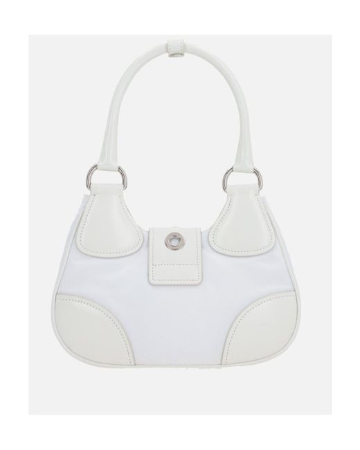 Prada White Moon Re-Nylon Mini Bag