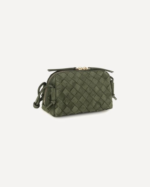 Bottega Veneta Green Woven Shoulder Bag