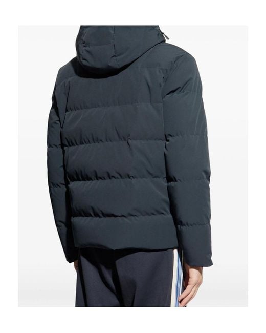 Paul & Shark Blue Hooded Down Jacket for men
