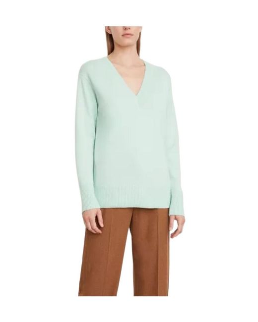 Vince Green V-Neck Knitted Jumper