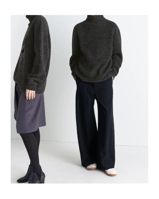 Lemaire Black High-Neck Knitted Jumper for men