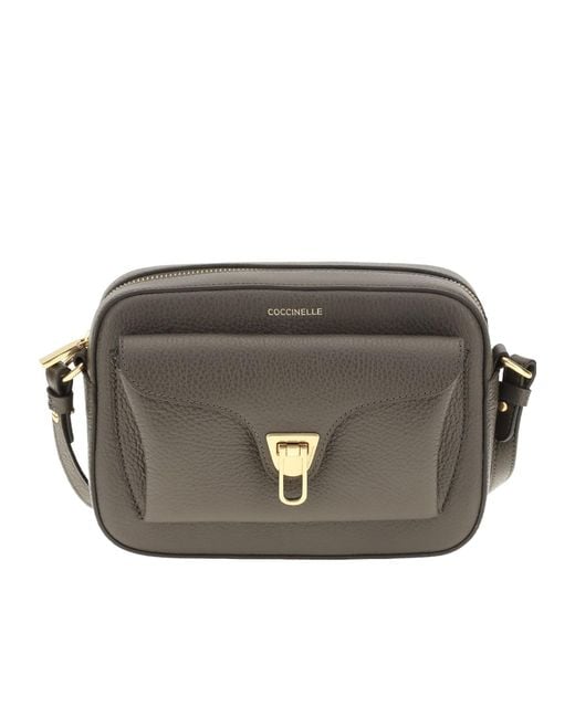 Coccinelle Gray Beat Soft Shoulder Bag