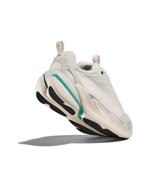 Hoka One One White Elevon X Lace-Up Sneakers for men