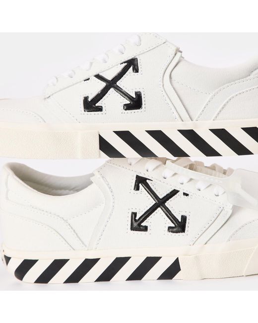 Off-White c/o Virgil Abloh White Low-Top Canvas Sneakers for men