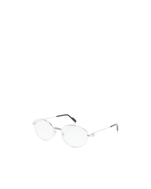 Cartier White Elliptical Flat Mirror