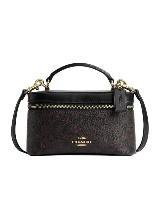 COACH Black Zippered Shoulder Bag