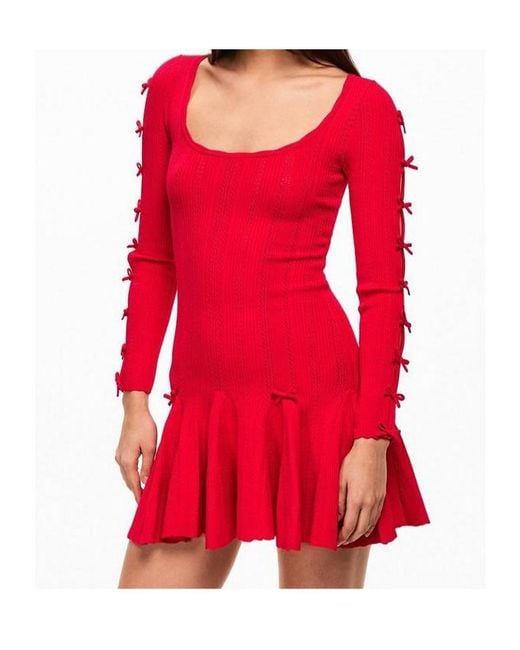 LoveShackFancy Red Seychelle Mini Dress