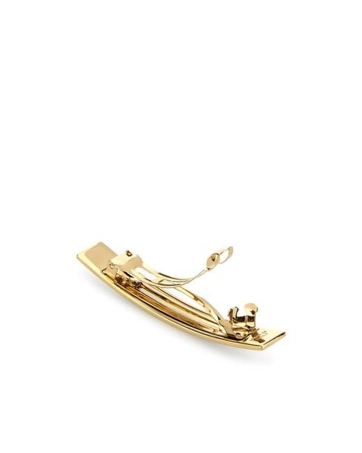 Miu Miu White Logo-Detailed Hair Clip