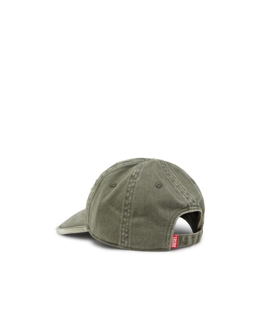 DIESEL Gray C-Ball-Utlt Distressed Baseball Cap for men