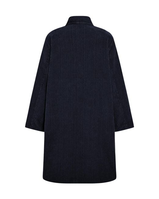 The Row Blue Long-Sleeved Coat