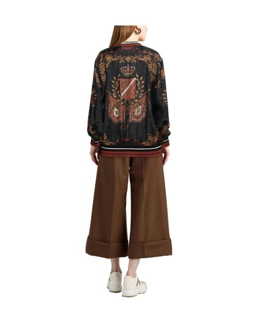 Dolce & Gabbana Black Printed Sweatshirts