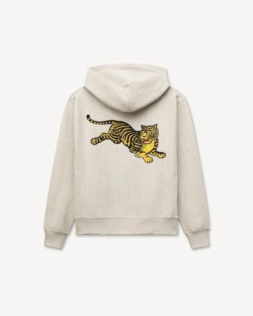 KENZO Natural Jumping Tiger' Zip Up Hoodie for men