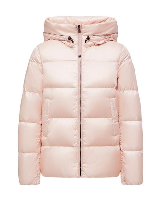 Moncler Pink Serittes Hooded Puffer Jacket