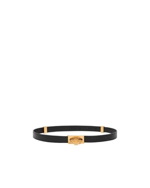 Bottega Veneta White Triangle Buckle Belt