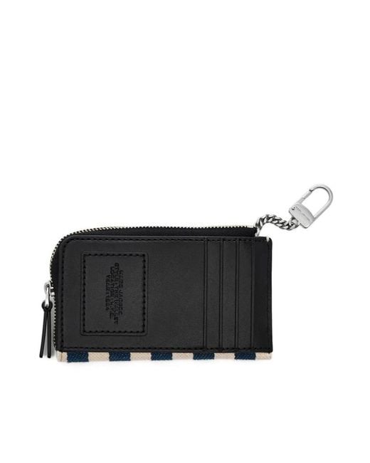 Marc Jacobs Blue The Stripe Top Zip Multi Wallet