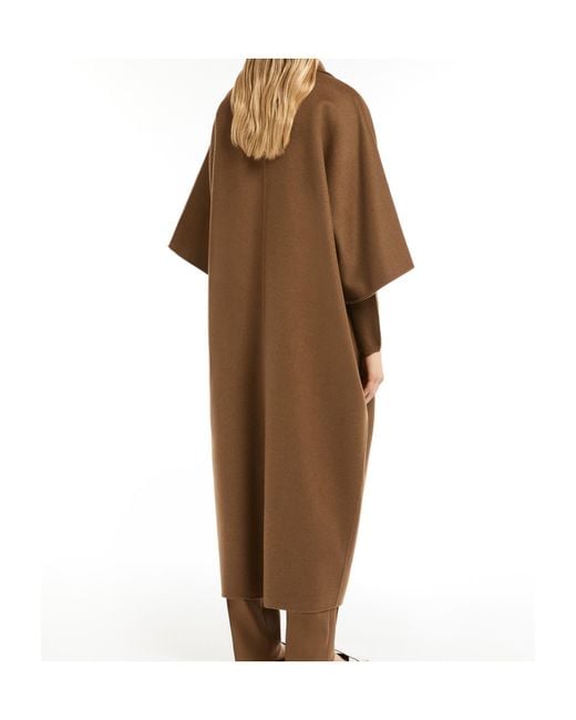 Max Mara Brown Gitano Three-Quarter-Sleeved Coat