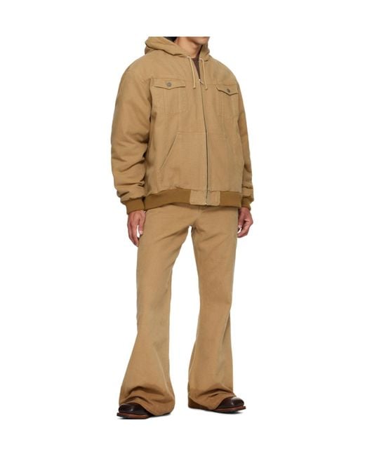 Egonlab Samy Wide Leg Jeans in Natural for Men | Lyst