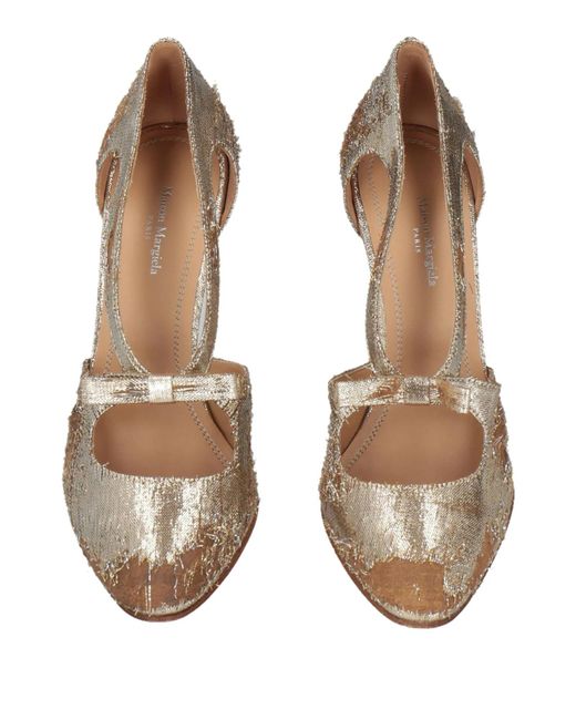 Maison Margiela White Stylish Bow Mary Jane High Heels