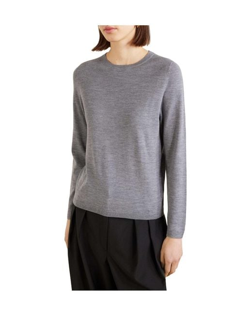 Allude Gray Wool Sweater