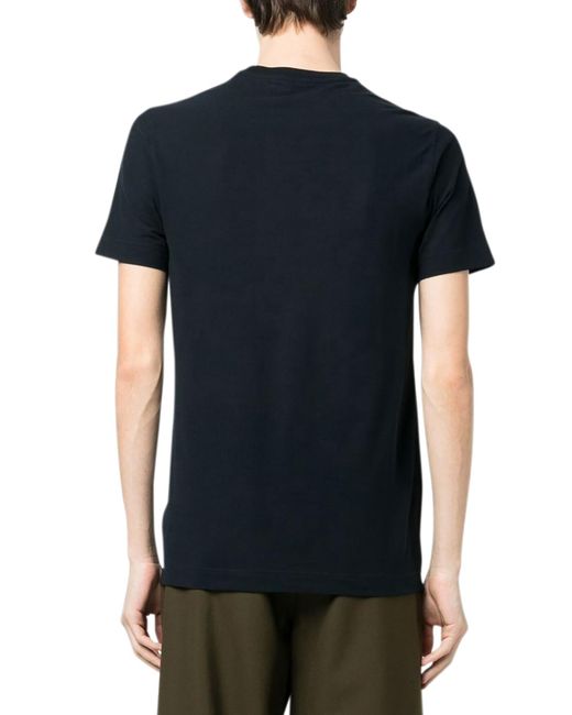 Zanone Black Rounded Neck T-Shirt for men