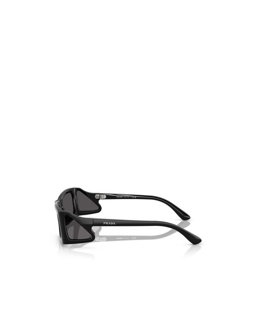 Prada White Eyewear Rectangular Frame Sunglasses for men