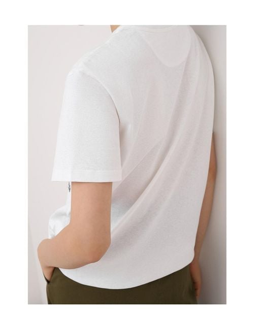 Valentino White Floral Bouquet Logo T-Shirt