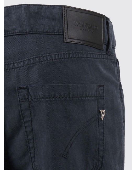 Dondup Blue Buttoned High-Waist Pants