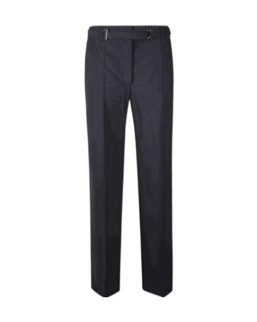Prada Blue Pleated Tailored Trousers