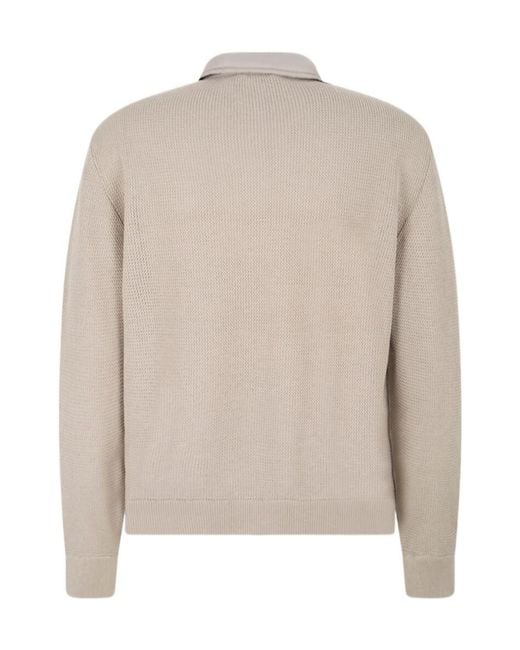 Herno Multicolor Panelled Waffle-Knit Lightweight Jacket for men